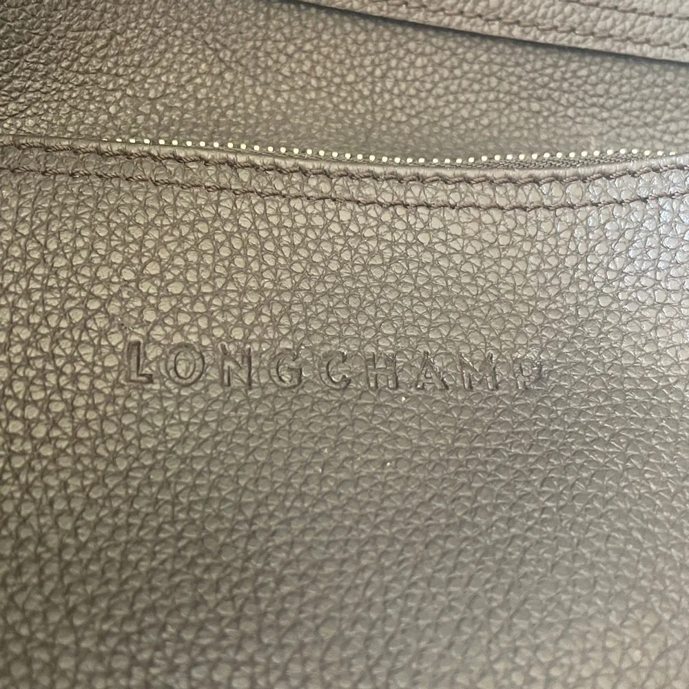 Longchamp le Foulonne dark brown pebbles leather backpack - Picture 3 of 7